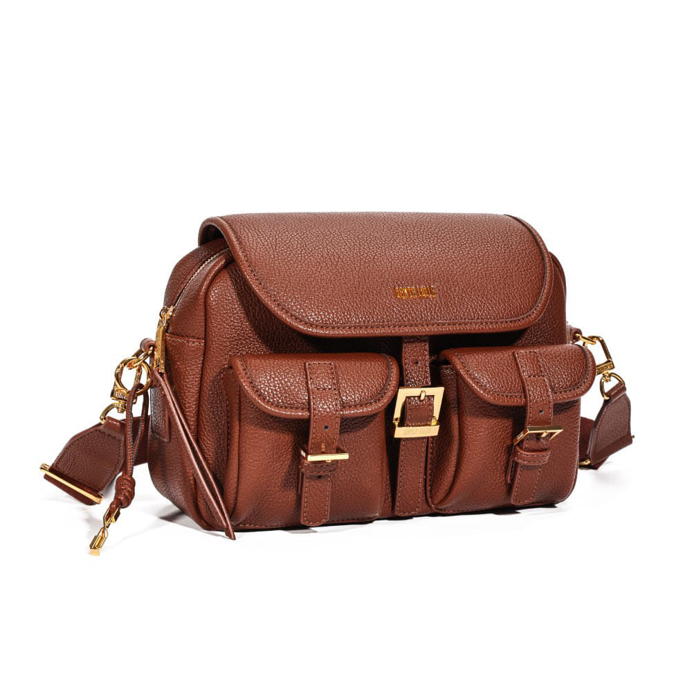 Bolsa Santa Lolla Marrom Bucket Transversal