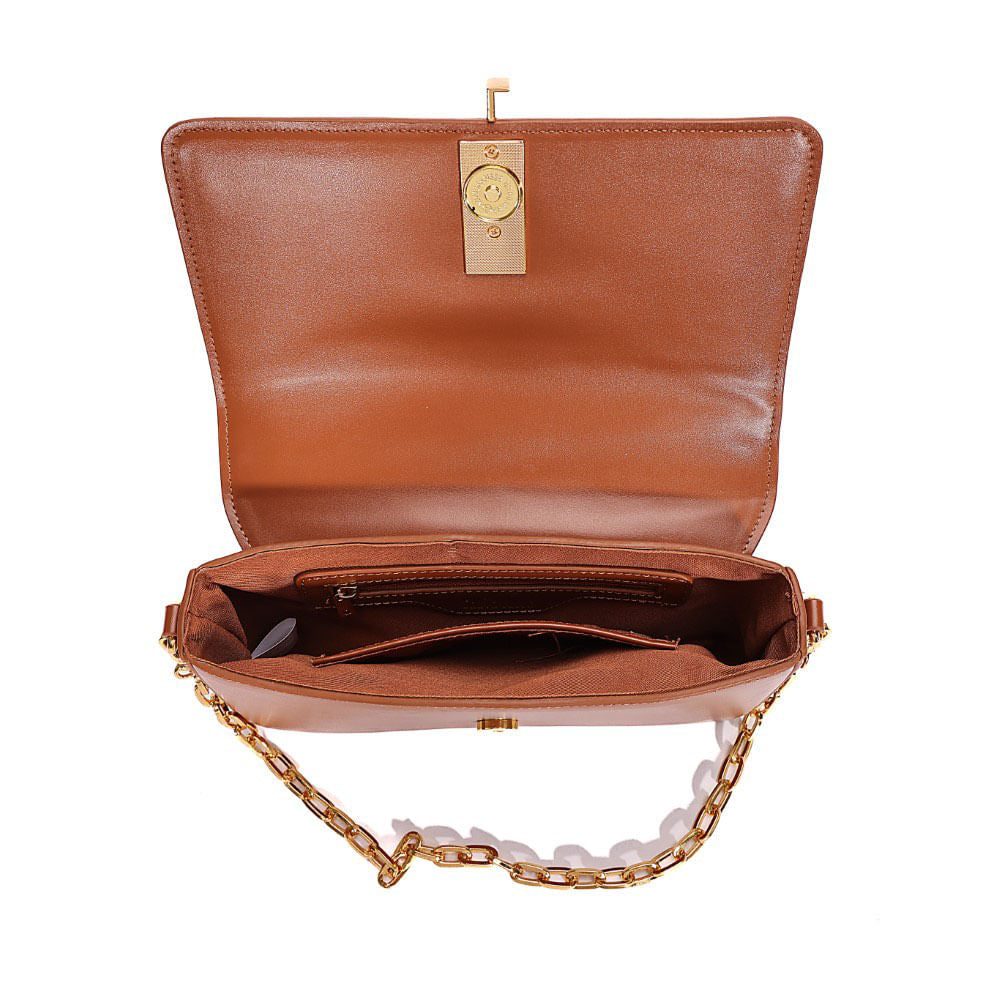 Bolsa Santa Lolla Marrom Caramelo Duas Alças