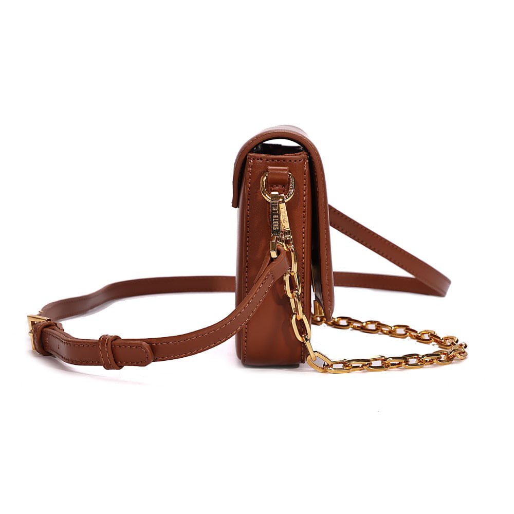 Bolsa Santa Lolla Marrom Caramelo Duas Alças