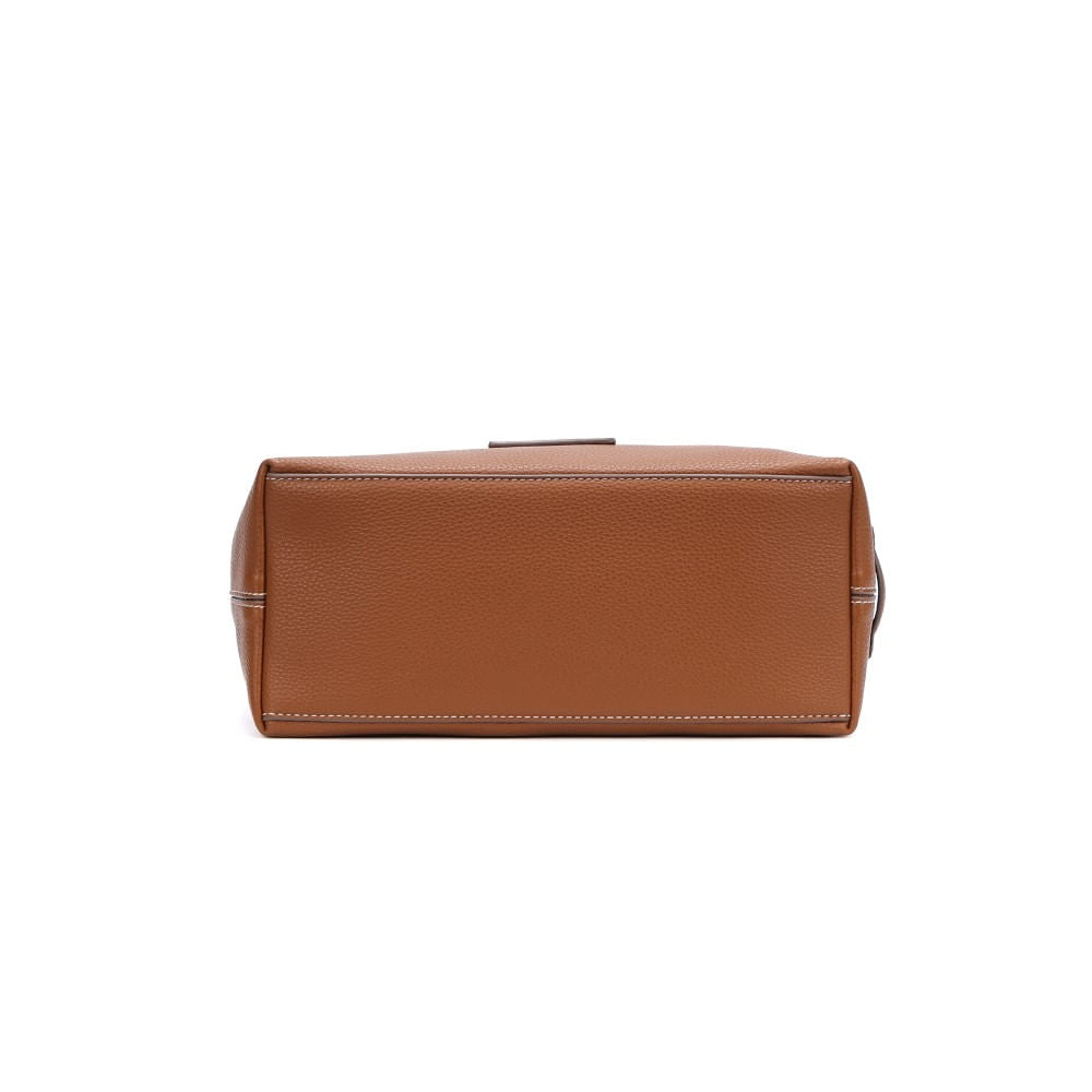 Bolsa Santa Lolla Marrom Com Clutch