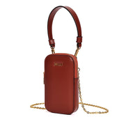 Bolsa Santa Lolla Marrom Ferrugem Porta Celular Transversal