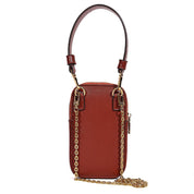 Bolsa Santa Lolla Marrom Ferrugem Porta Celular Transversal