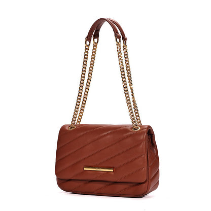 Bolsa Santa Lolla Marrom Matelassê Alça De Ombro