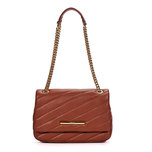 Bolsa Santa Lolla Marrom Matelassê Alça De Ombro