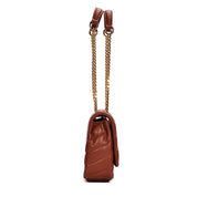 Bolsa Santa Lolla Marrom Matelassê Alça De Ombro