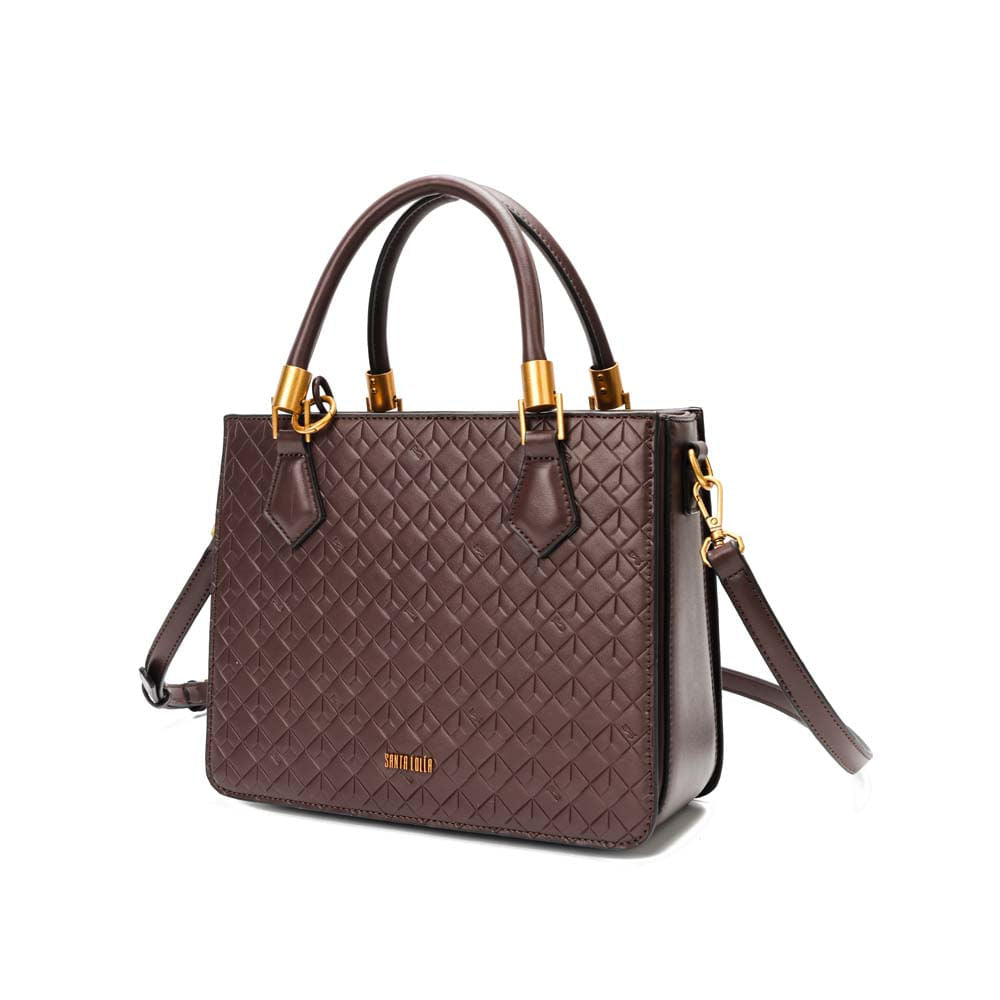 Bolsa Santa Lolla Marrom Soft Alça Dupla