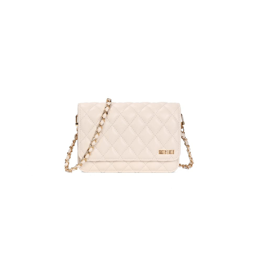 Bolsa Santa Lolla Off White Alça Correntes Transversal