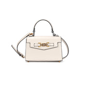 Bolsa Santa Lolla Off White Alça Dupla Detalhe Dourado
