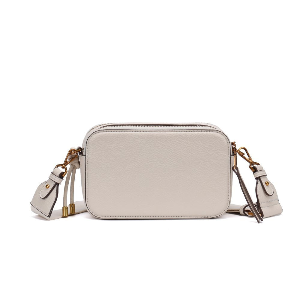 Bolsa Santa Lolla Off White Alça Gorgurão Transversal