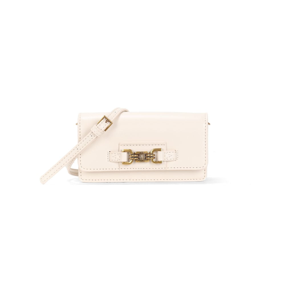 Bolsa Santa Lolla Off White Alça Transversal