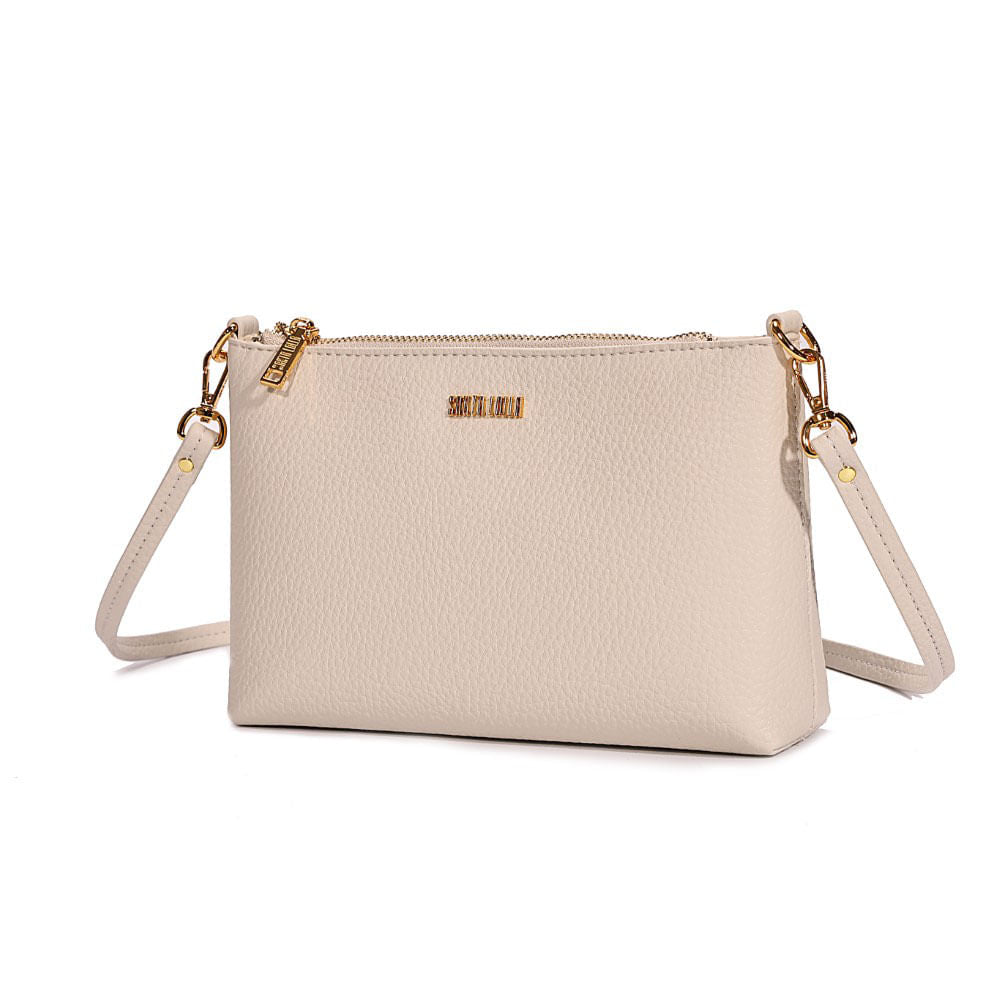 Bolsa Santa Lolla Off White Alça Transversal 
