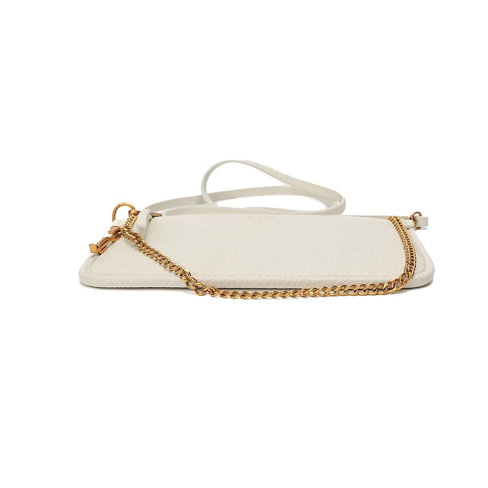 Bolsa Santa Lolla Off White Corrente Dourada