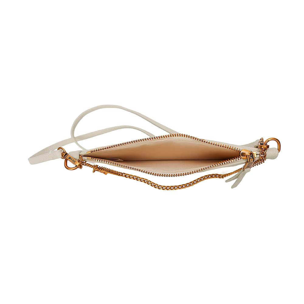 Bolsa Santa Lolla Off White Corrente Dourada
