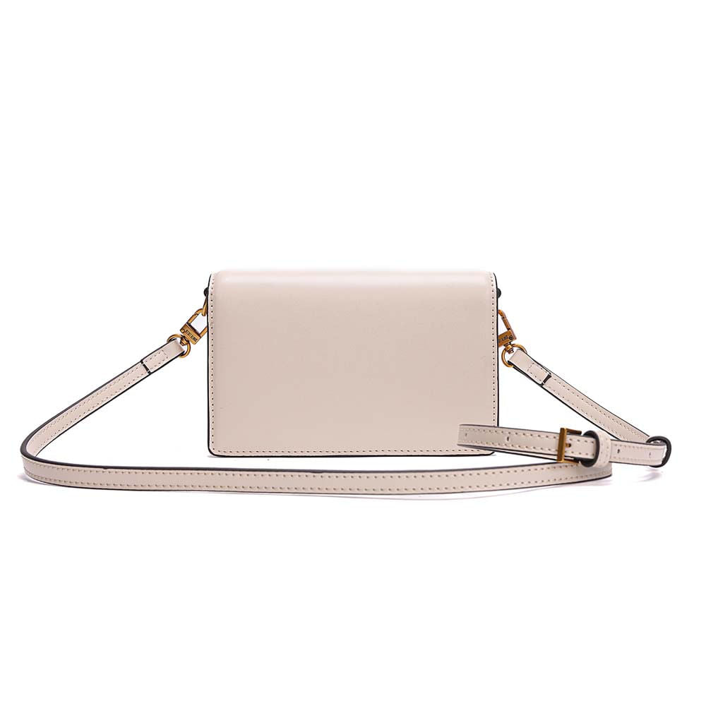 Bolsa Santa Lolla Off White Fecho Giratório