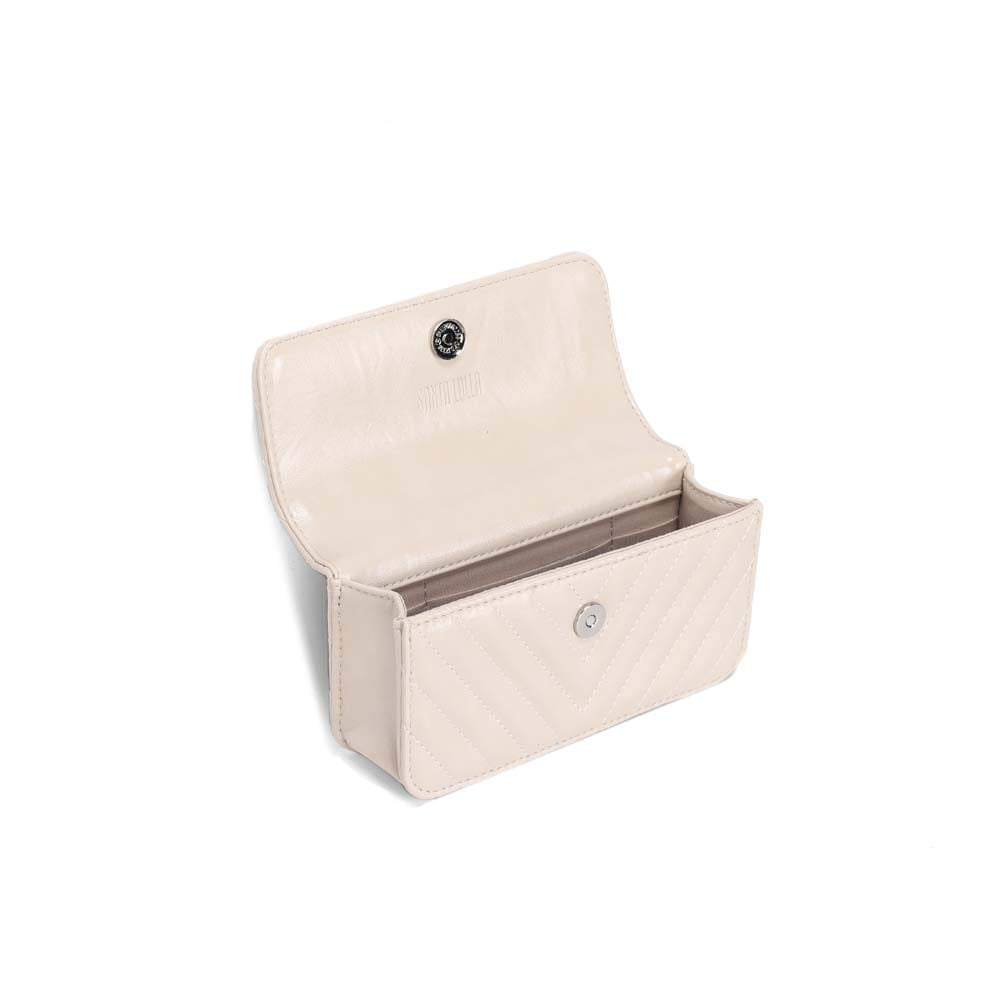 Bolsa Santa Lolla Off White Matelassê Corrente