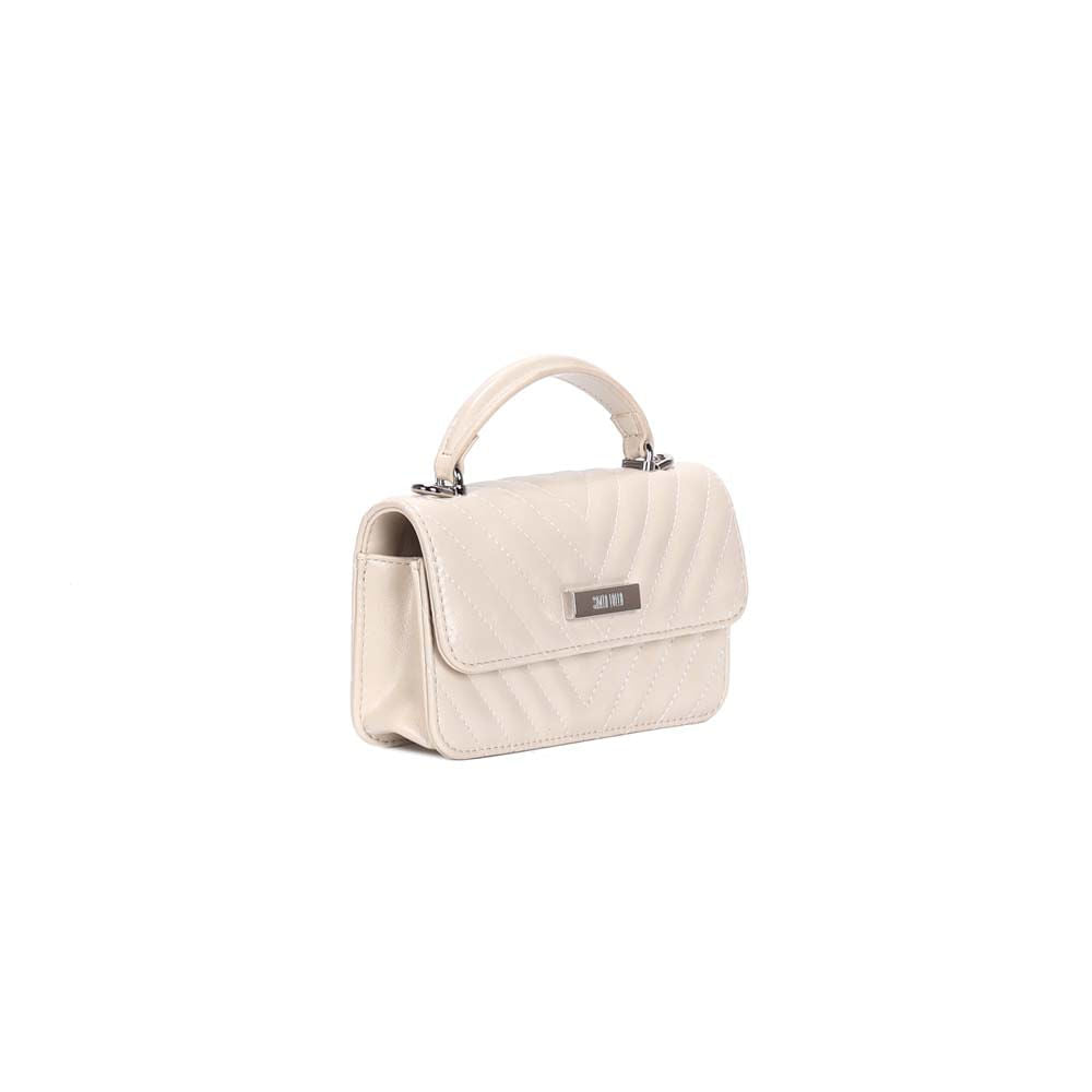 Bolsa Santa Lolla Off White Matelassê Corrente
