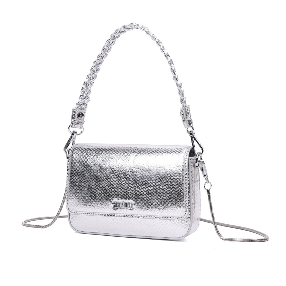 Bolsa Santa Lolla Prata Alça Trança