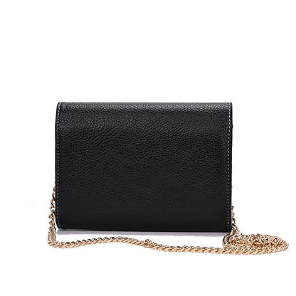 Bolsa Santa Lolla Preta Alça Corrente Transversal 