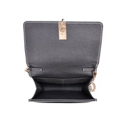 Bolsa Santa Lolla Preta Alça Corrente Transversal 