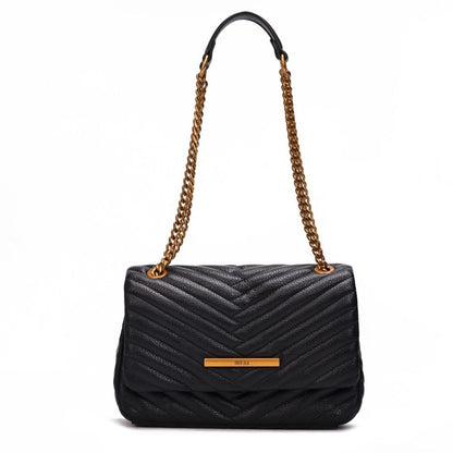 Bolsa Santa Lolla Preta Alça De Ombro Corrente