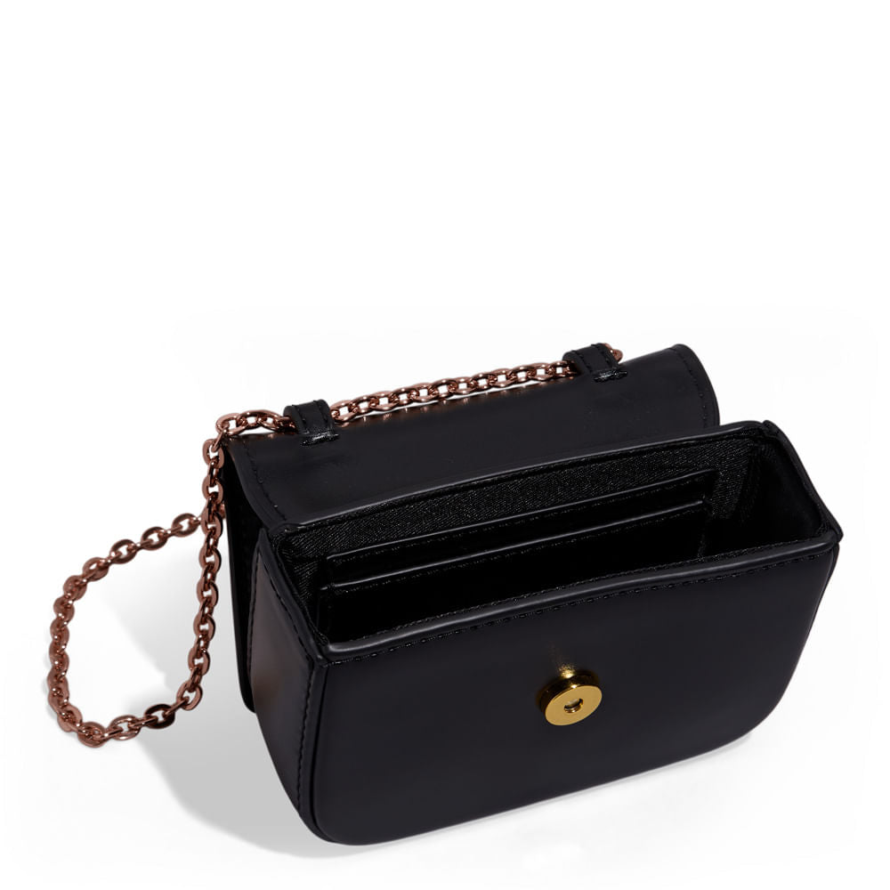 Bolsa Santa Lolla Preta Alça Transversal