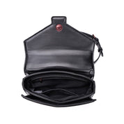 Bolsa Santa Lolla Preta Alça Transversal Correntes