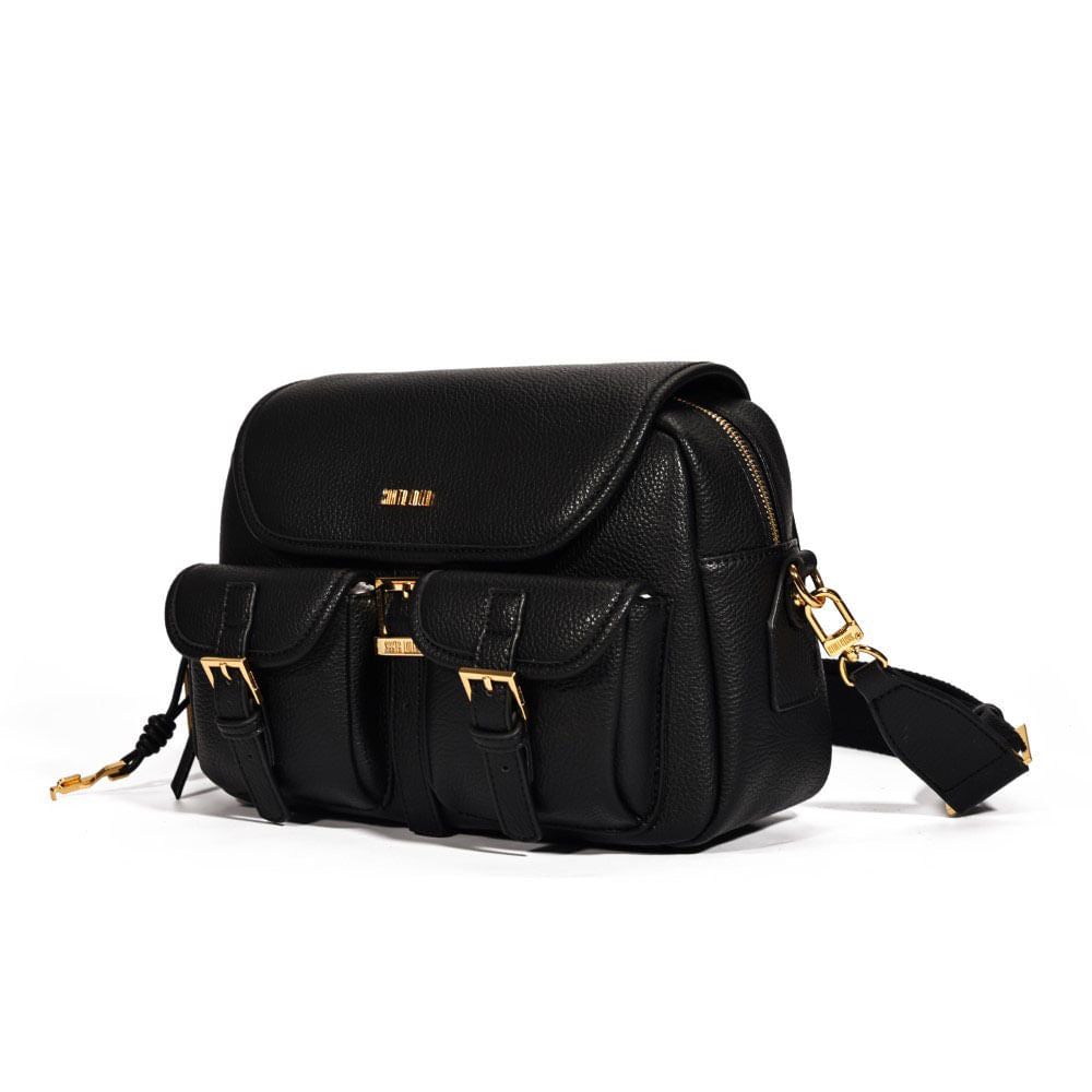 Bolsa Santa Lolla Preta Bucket Transversal
