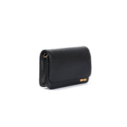 Bolsa Santa Lolla Preta Flap Bag Alça Corrente