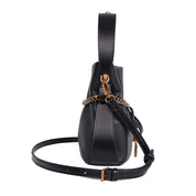 Bolsa Santa Lolla Preta Floater Corrente Dourada