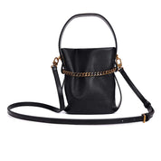 Bolsa Santa Lolla Preta Floater Corrente Dourada