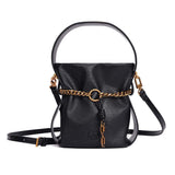Bolsa Santa Lolla Preta Floater Corrente Dourada