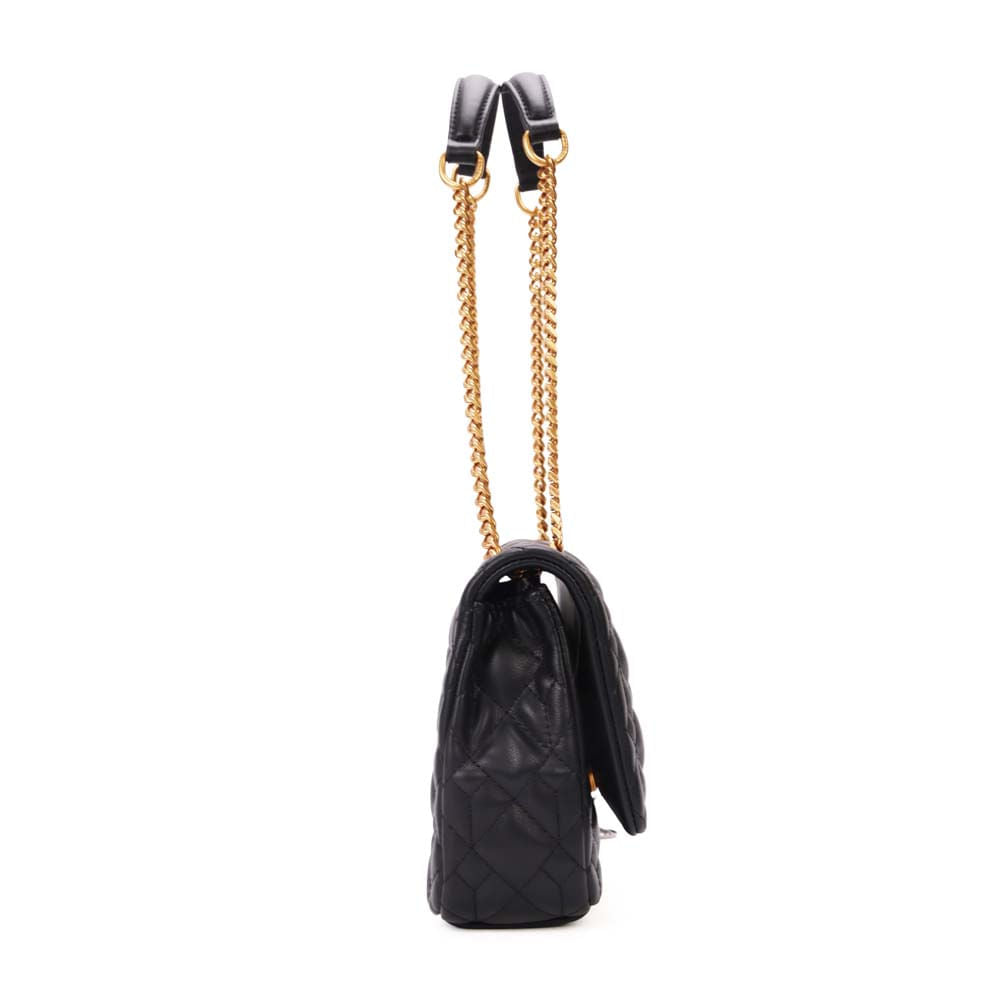 Bolsa Santa Lolla Preta Matelassê Alça Corrente