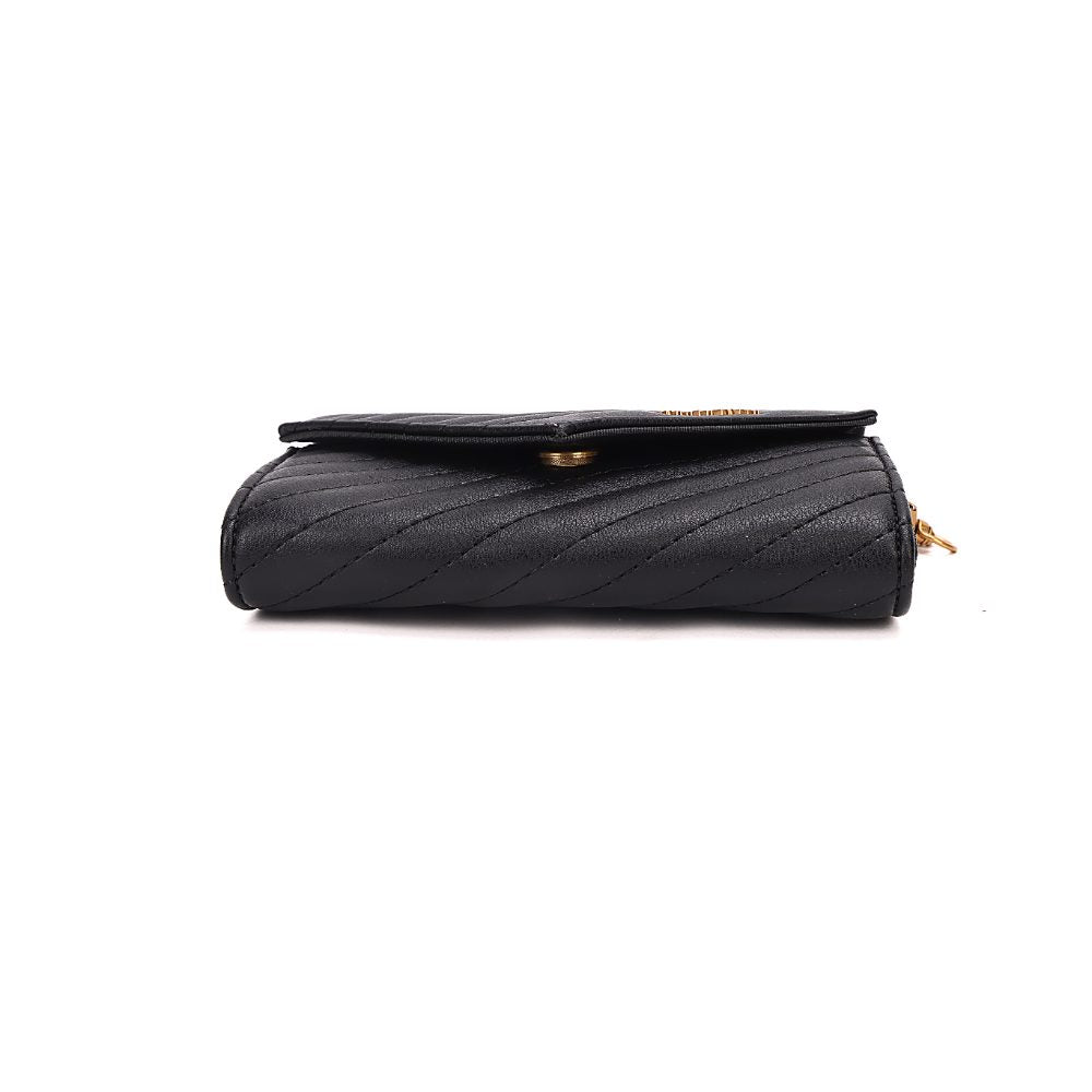 Bolsa Santa Lolla Preta Matelassê Alça Corrente