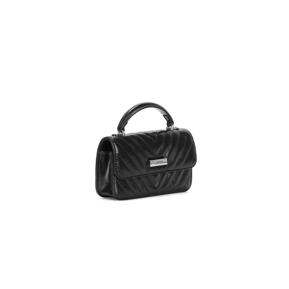 Bolsa Santa Lolla Preta Matelassê Alça De Mão