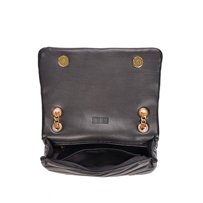 Bolsa Santa Lolla Preta Matelassê Alça De Ombro