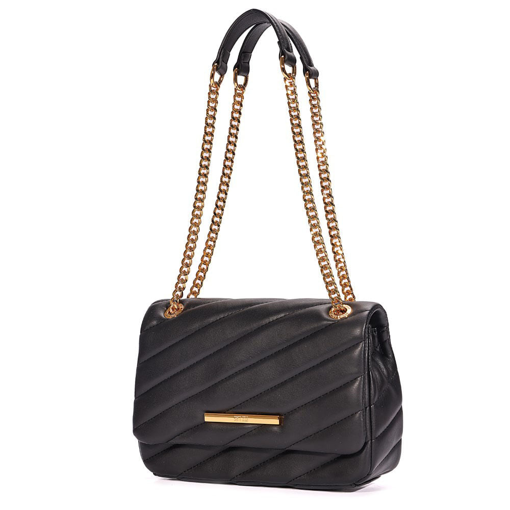 Bolsa Santa Lolla Preta Matelassê Alça De Ombro