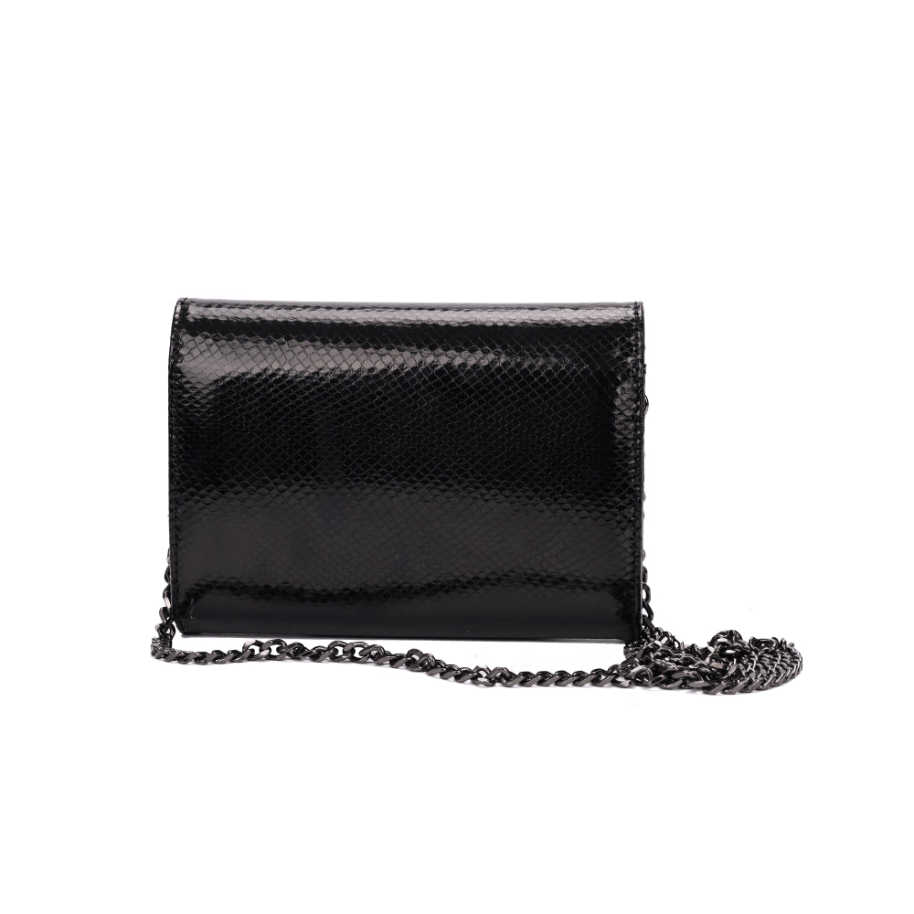 Bolsa Santa Lolla Preta Metalizada Alça Corrente