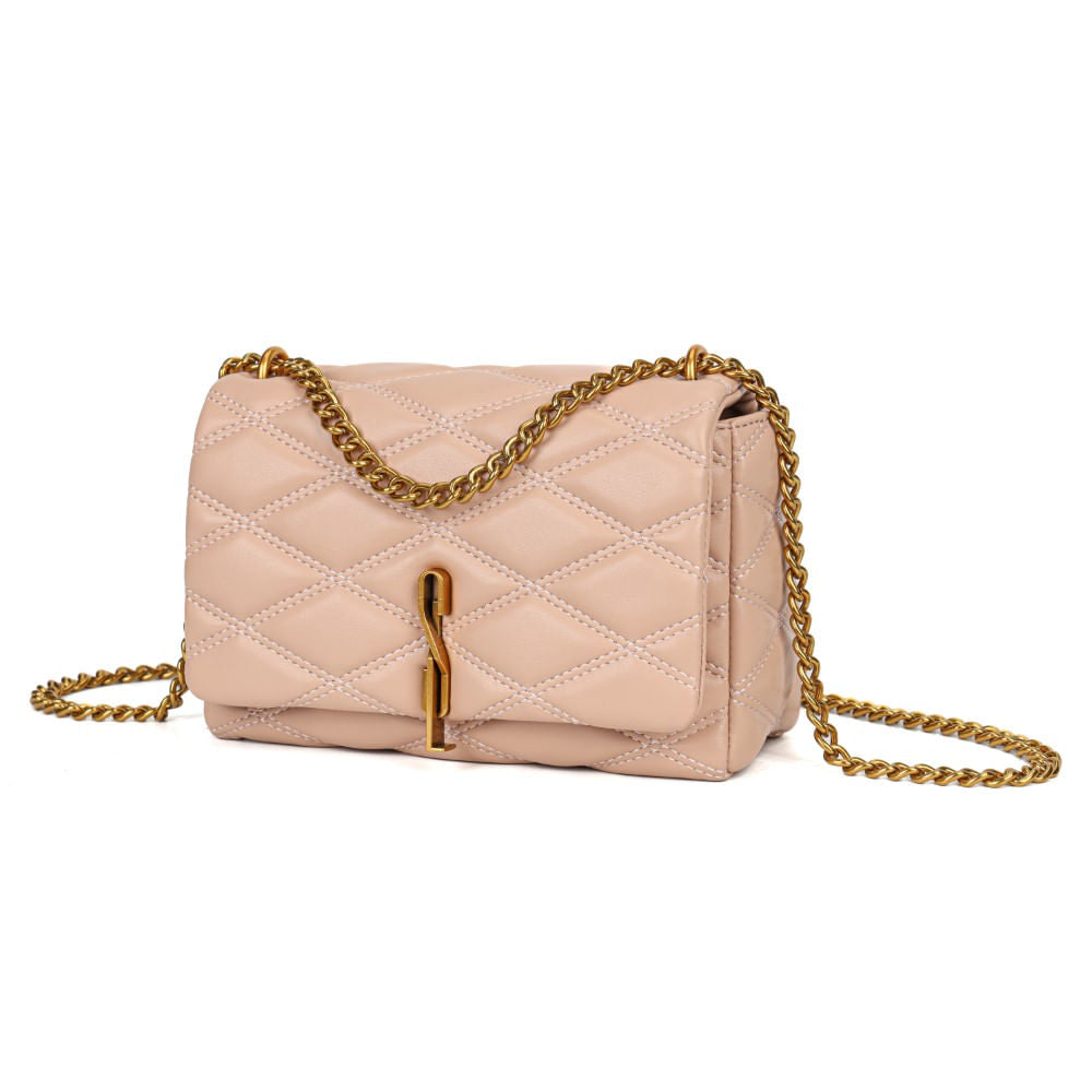 Bolsa Santa Lolla Rosa Alça Corrente Transversal