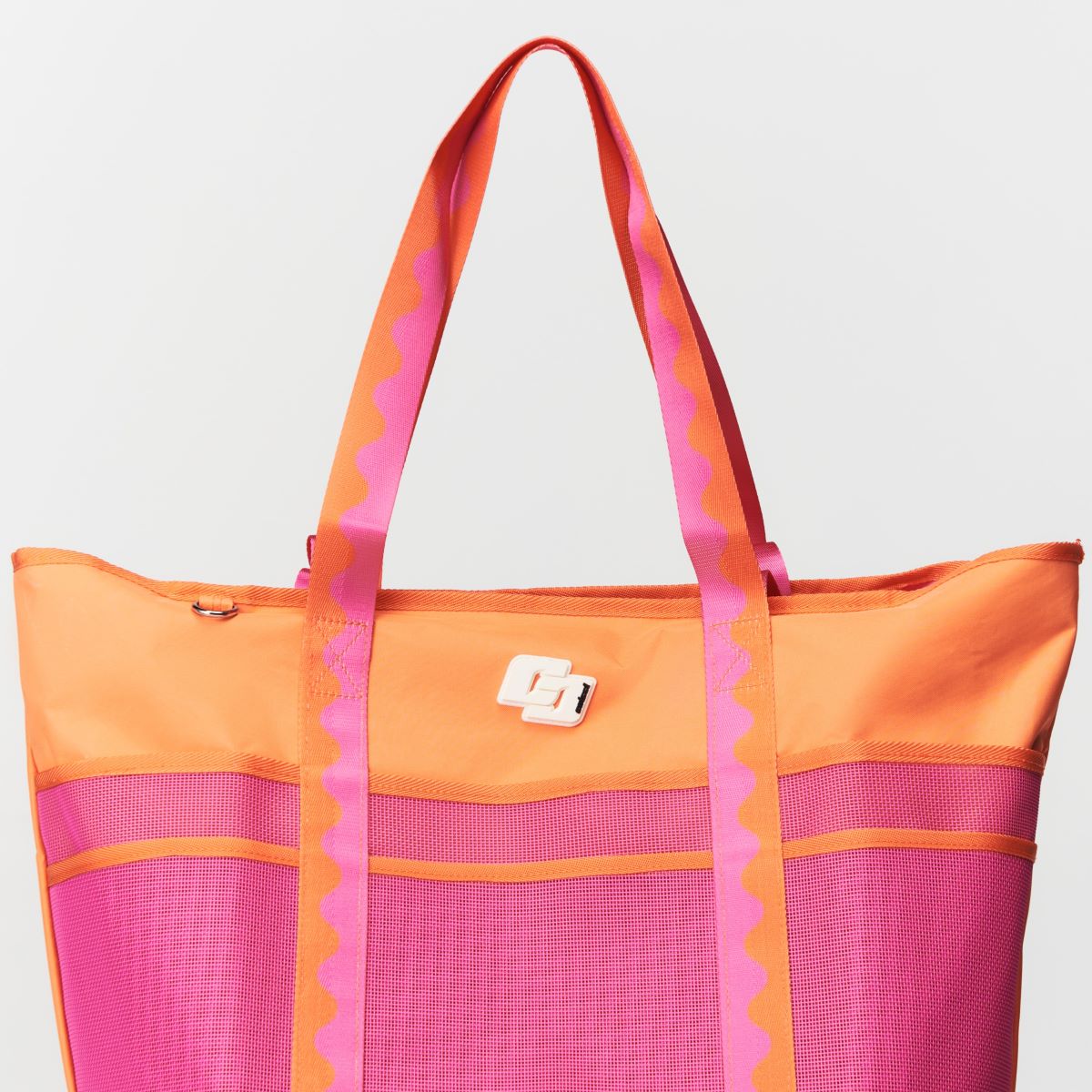 Bolsa Shopper Colcci Laranja Beach Bag Telada