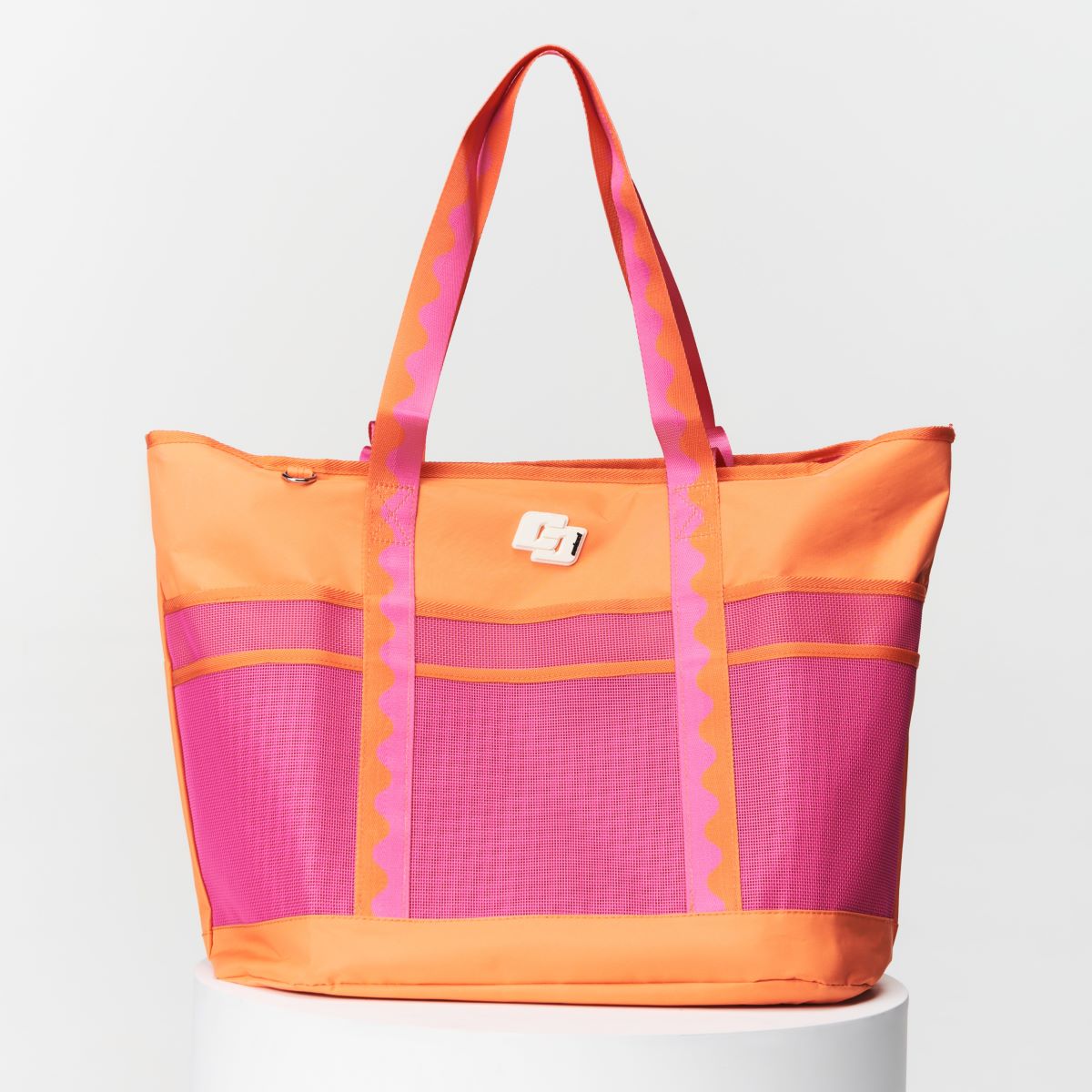 Bolsa Shopper Colcci Laranja Beach Bag Telada