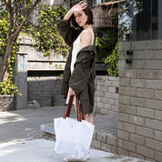 Bolsa Shopper Colcci Off White Mesh Alça Logo