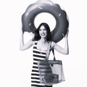 Bolsa Shopper Colcci Preta Mesh Alças Logo