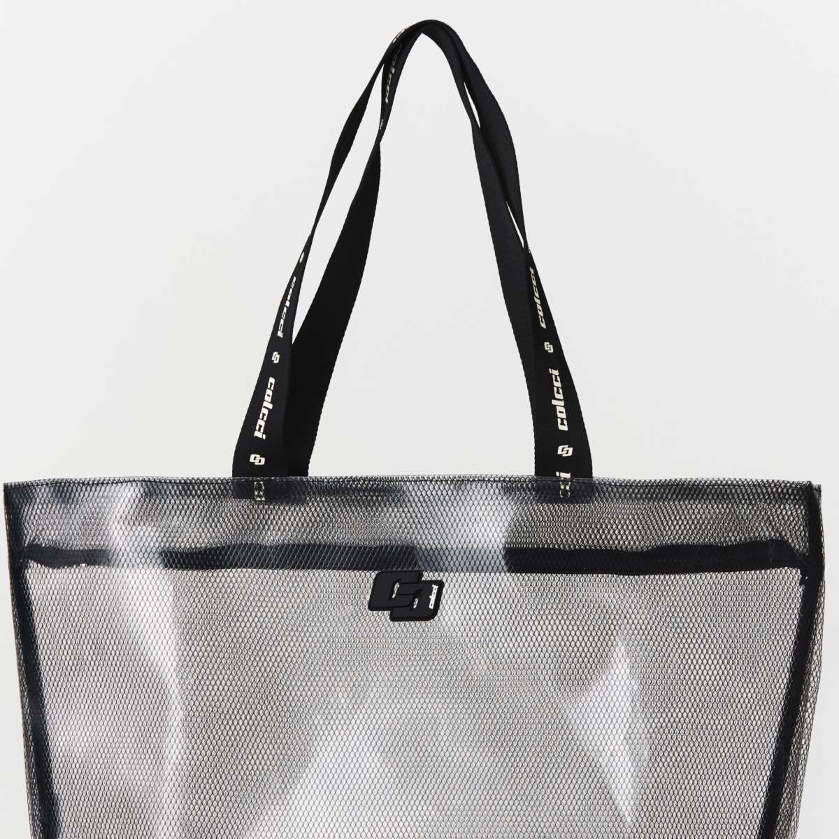 Bolsa Shopper Colcci Preta Mesh Alças Logo