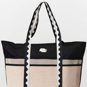 Bolsa Shopper Colcci Preta Tecido Trama Alça Ombro