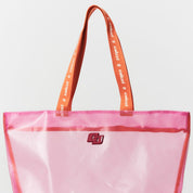Bolsa Shopper Colcci Rosa Mesh Alça Laranja