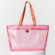 Bolsa Shopper Colcci Rosa Mesh Alça Laranja