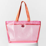 Bolsa Shopper Colcci Rosa Mesh Alça Laranja