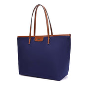 Bolsa Shopper Santa Lolla Azul Alça Caramelo