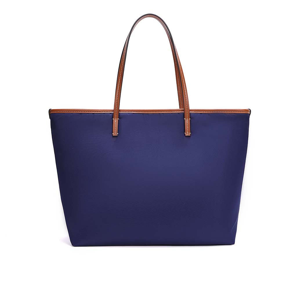 Bolsa Shopper Santa Lolla Azul Alça Caramelo