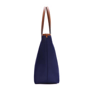 Bolsa Shopper Santa Lolla Azul Alça Caramelo